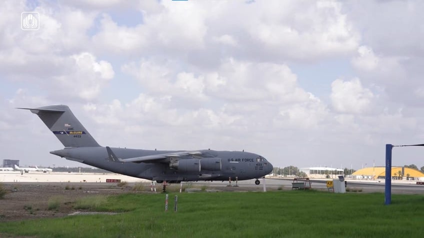 video shows cargo planes delivering armored vehicles to israeli defense forces