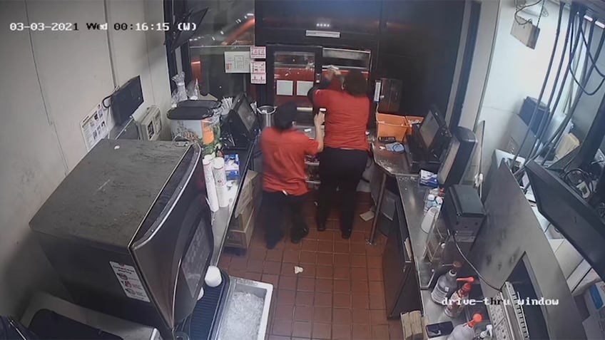 video shows moment jack in the box employee opened fire on drive thru customer and family