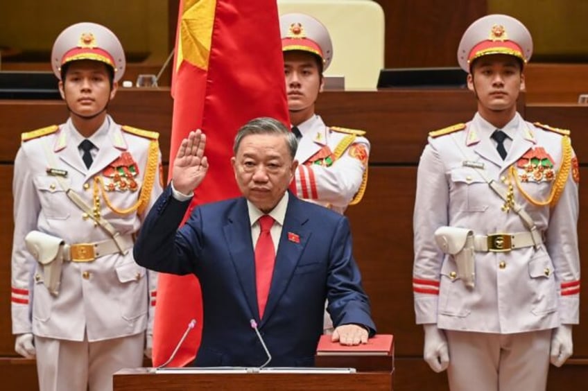 To Lam takes his oath as Vietnam's president on Wednesday