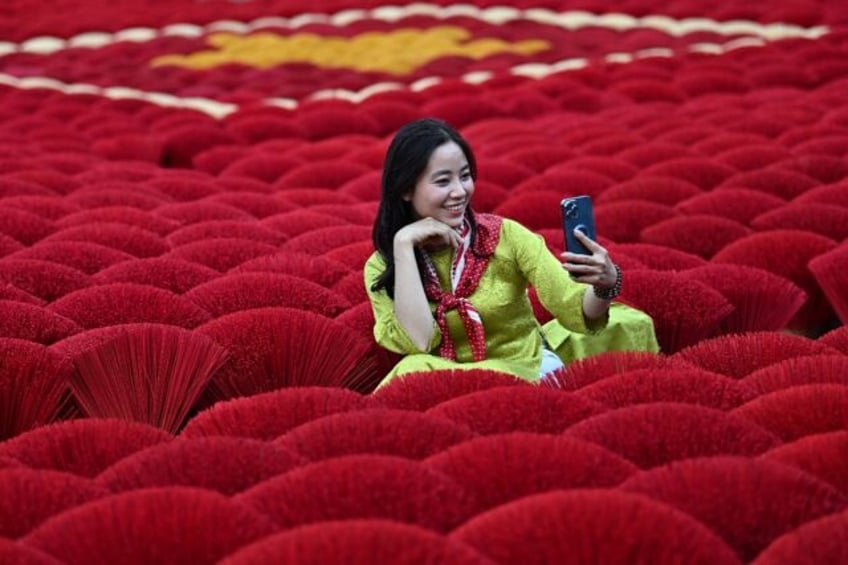 Quang Phu Cau, on the outskirts of Hanoi, has become a hotspot for tourists eager to snap pics of Vietnam's ancient incense stick trade