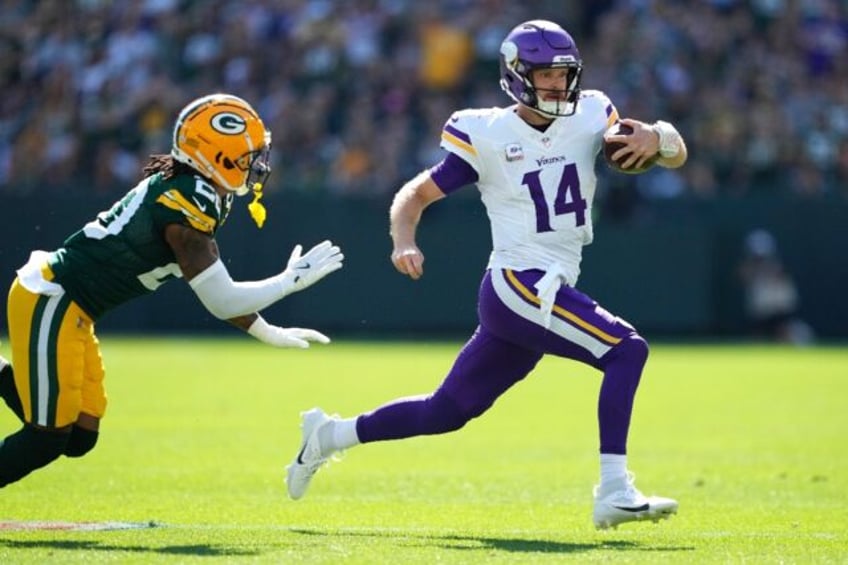 Sam Darnold led the Minnesota Vikings to victory at the Green Bay Packers as they made it