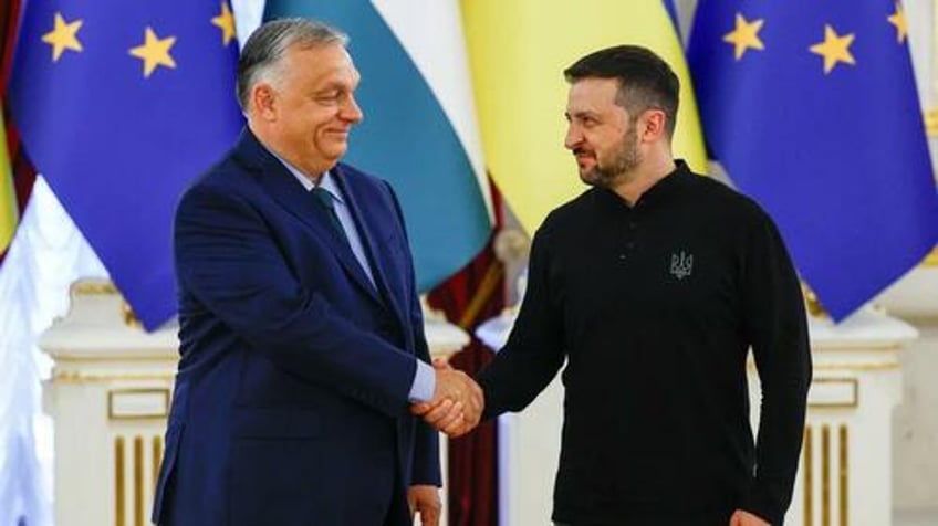 viktor orban urges zelensky for quick ceasefire in first visit since wars start