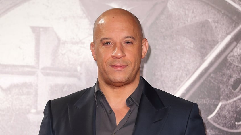 Vin Diesel walks red carpet at Fast & Furious premiere