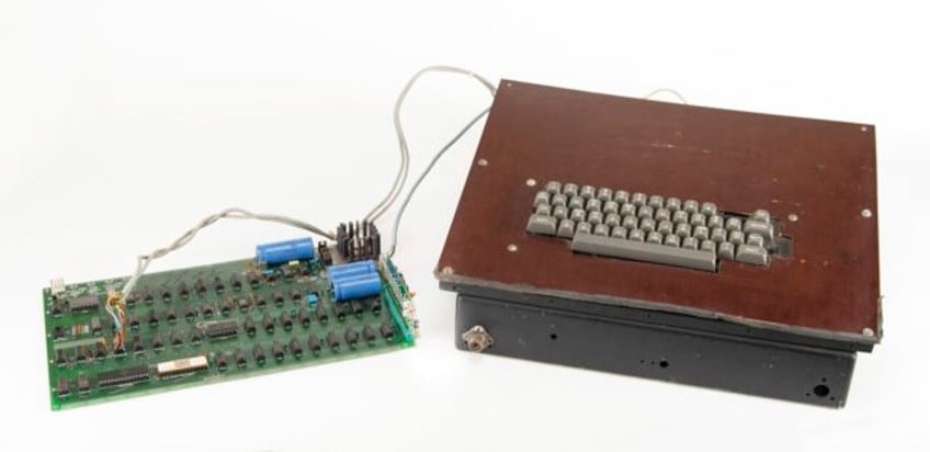 vintage computer that helped launch the apple empire is being sold at auction