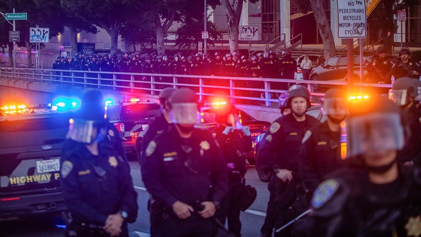 California Highway Patrol during the anti-ICE protests in Los Angeles