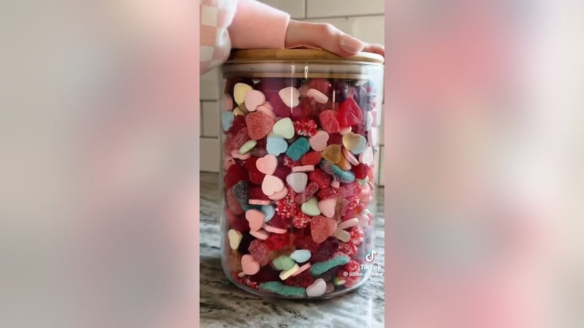 candy salad in an air-tight container