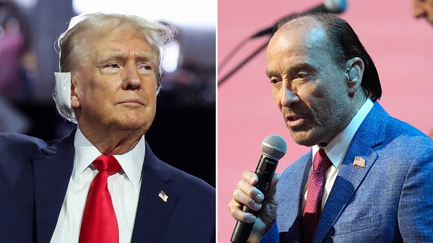 Former President Donald Trump and Lee Greenwood