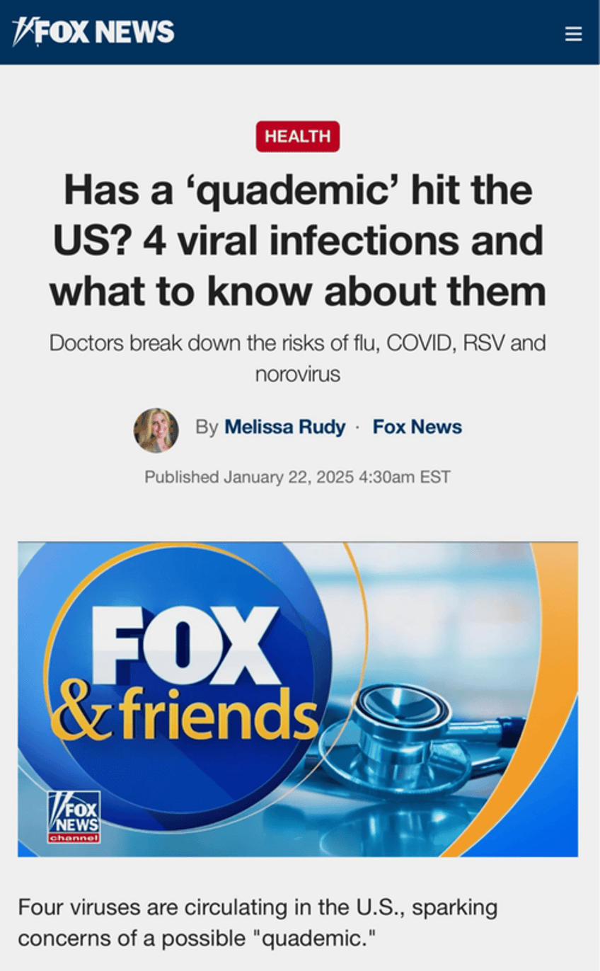 viral infections sky rocket on talk of a quademic