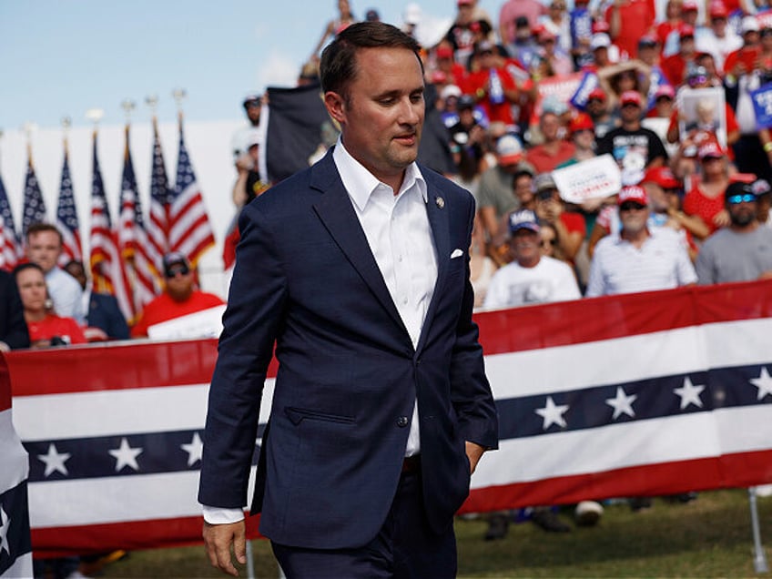 CHESAPEAKE, VIRGINIA - JUNE 28: Virginia Attorney General Jason Miyares joins Republican p