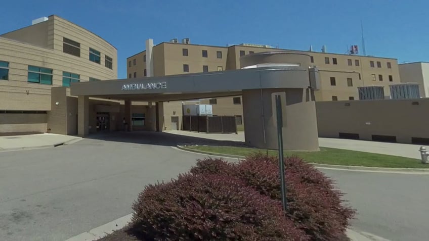 A Google Maps image shows the hospital's ambulance bay.