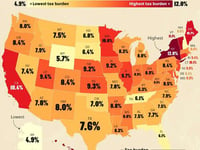 Visualizing The Tax Burden Of Every US State