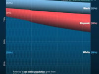 Visualizing US Population Racial Breakdown Since 1990