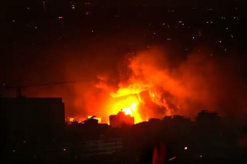 vital beirut airport road bombed in heaviest night of israeli strikes to date