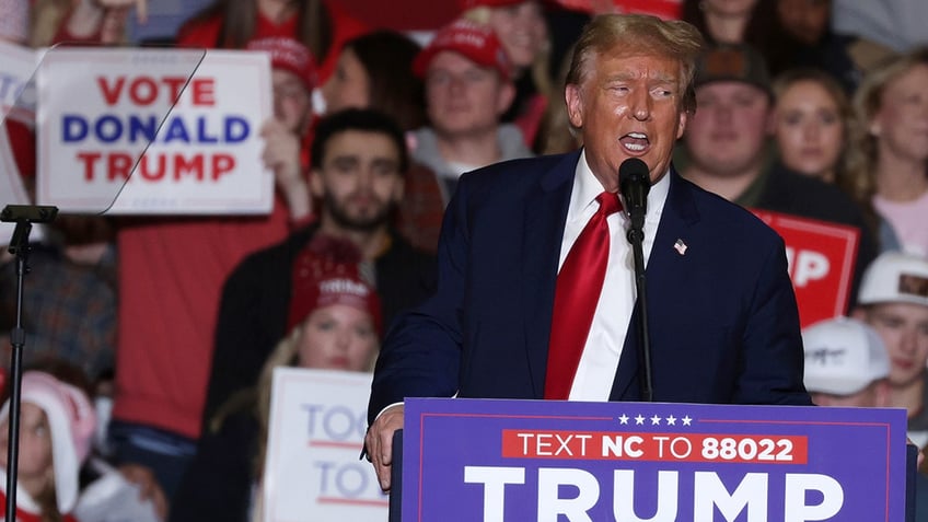 Trump speaks at Greensboro rally