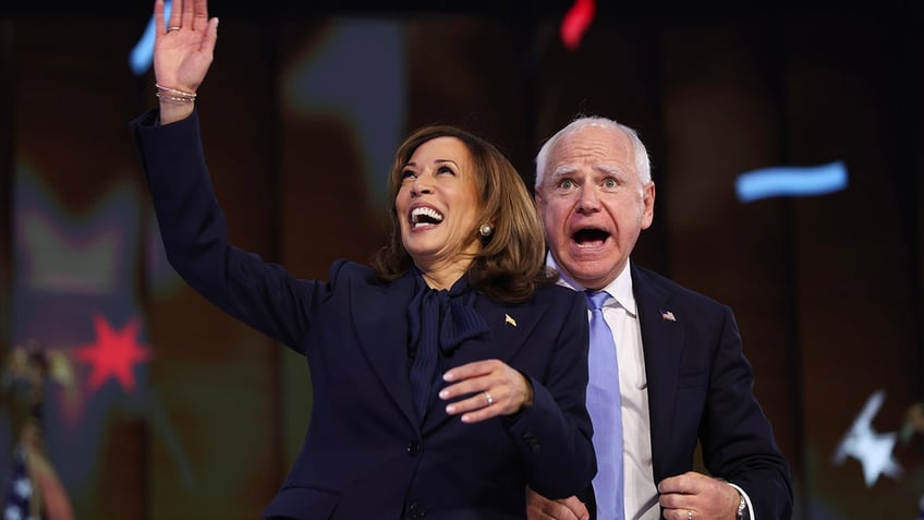 Harris and Walz at DNC