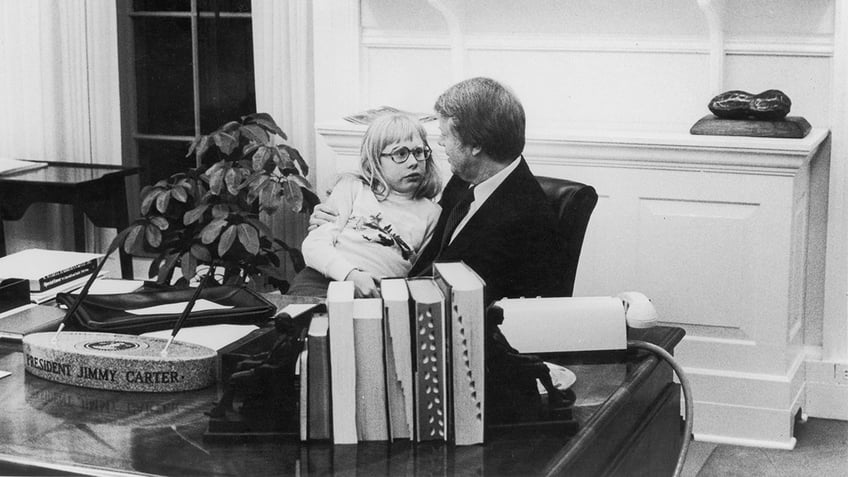 Amy Carter in Oval Office