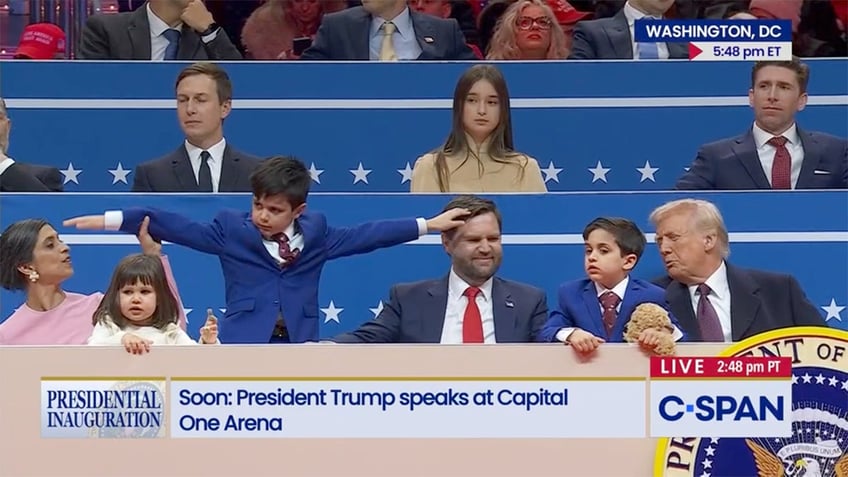 CSPAN Vance family at inauguration