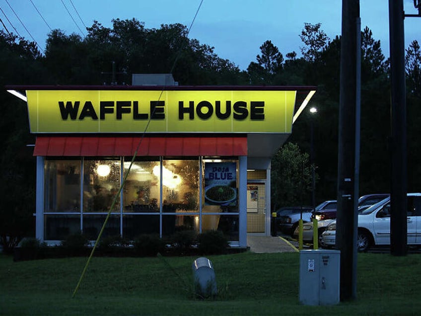 BAYOU LA BATRE, AL - SEPTEMBER 05: A Waffle House is seen after Tropical Storm Gordon passed through the area on September 5, 2018 in Bayou La Batre, Alabama. Tropical Storm Gordon hit the northern Gulf Coast area with winds and rain. (Photo by Joe Raedle/Getty Images)