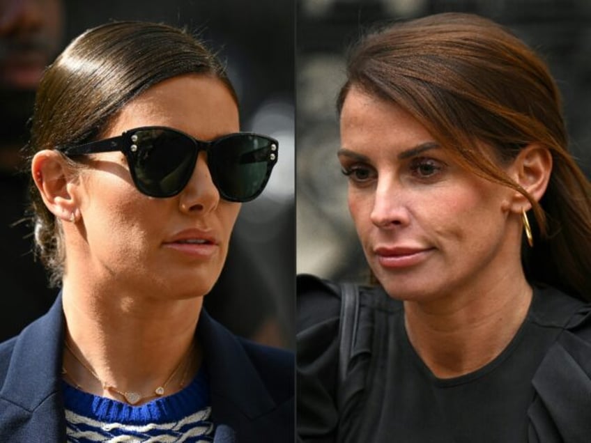 Rebekah Vardy, wife of England and Leicester City footballer Jamie Vardy is seen on the le