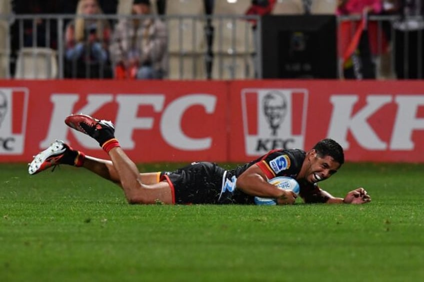 Centre Anton Lienert-Brown scored one of the Waikato Chiefs' five tries on Friday
