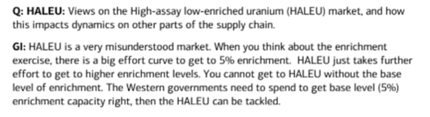 wall street still learning role of uranium in energy transition suggest upside in space 