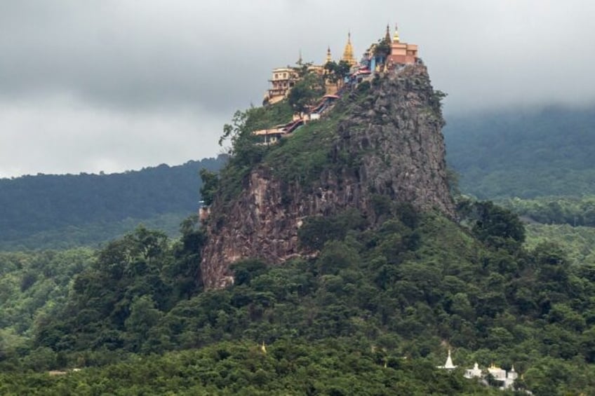 Taung Kalat once thronged with the bustle of pilgrims praying to flower-eating spirit Popa