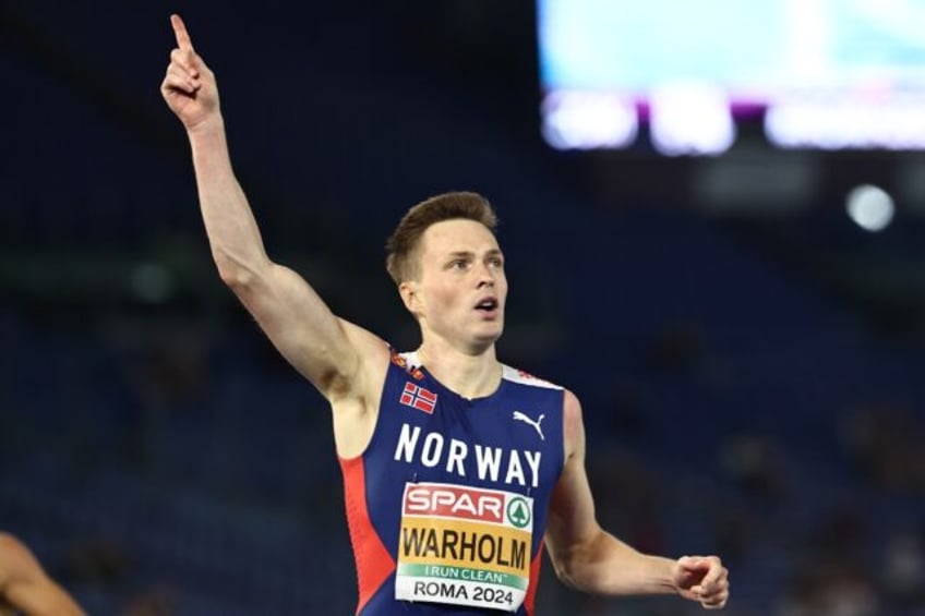 Norway's Karsten Warholm wins the men's European 400m hurdles final