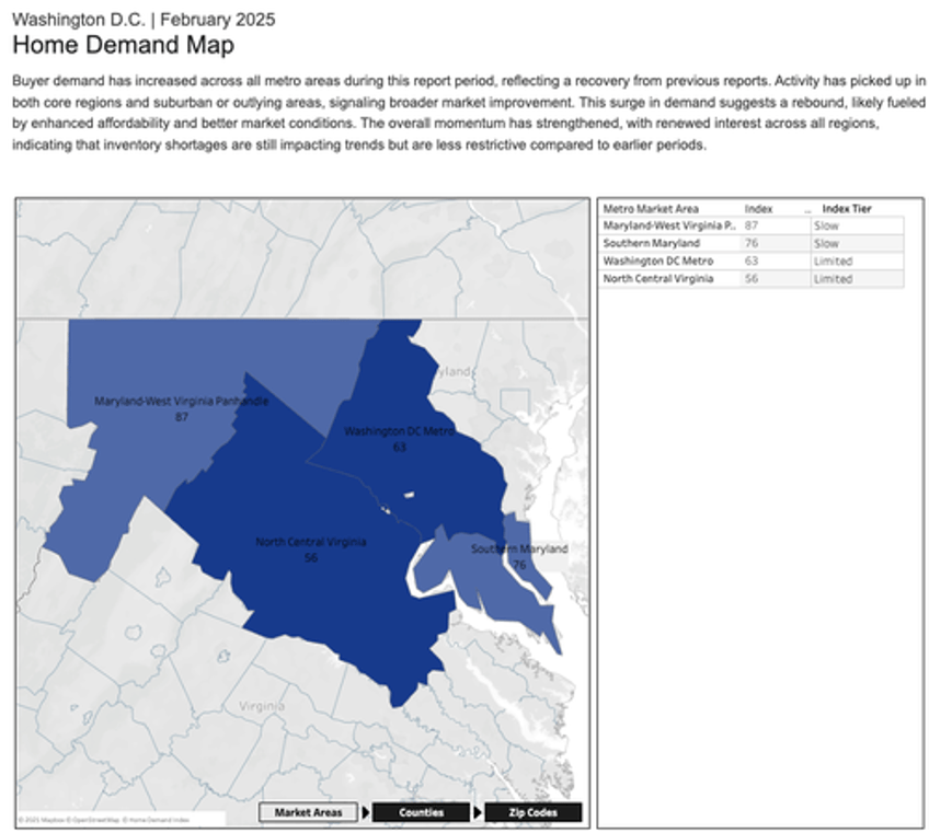 washington recession begins dc active home listings soar jobless claims spike as doge drains swamp