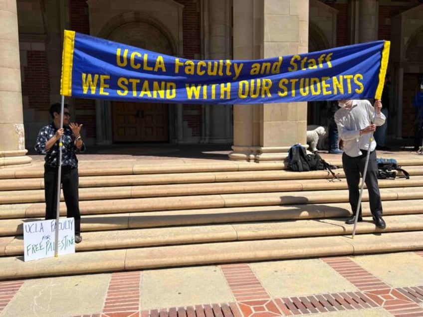 watch activists assault breitbart news journalist at ucla palestine solidarity encampment