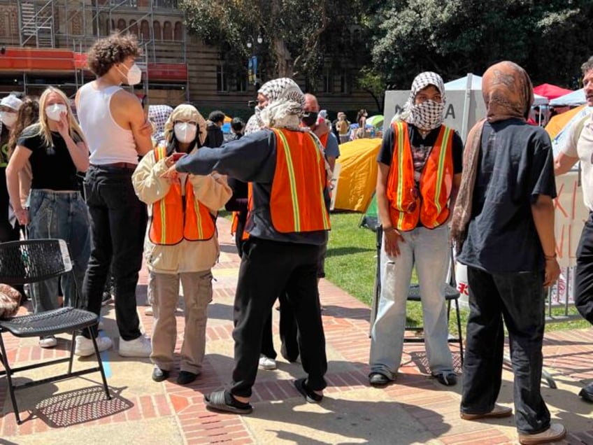 watch activists assault breitbart news journalist at ucla palestine solidarity encampment