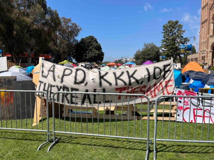 watch activists assault breitbart news journalist at ucla palestine solidarity encampment