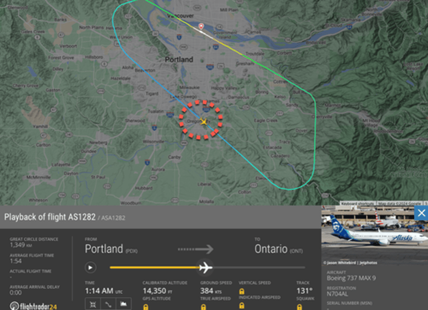 watch alaska airlines 737 max jets emergency door rips off mid flight over portland 