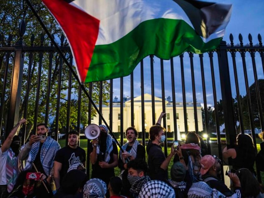 watch anti israel protesters try to storm white house demand destruction of israel