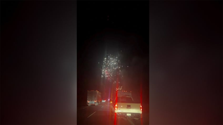 watch canadian sky lights up after truck collides with semi truck carrying fireworks