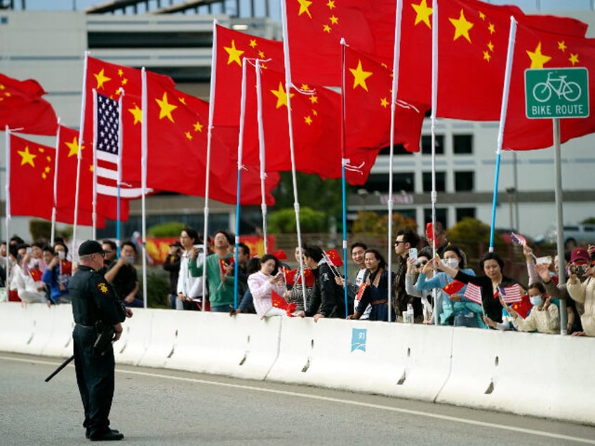 watch chinese flags line san francisco streets for xi jinping