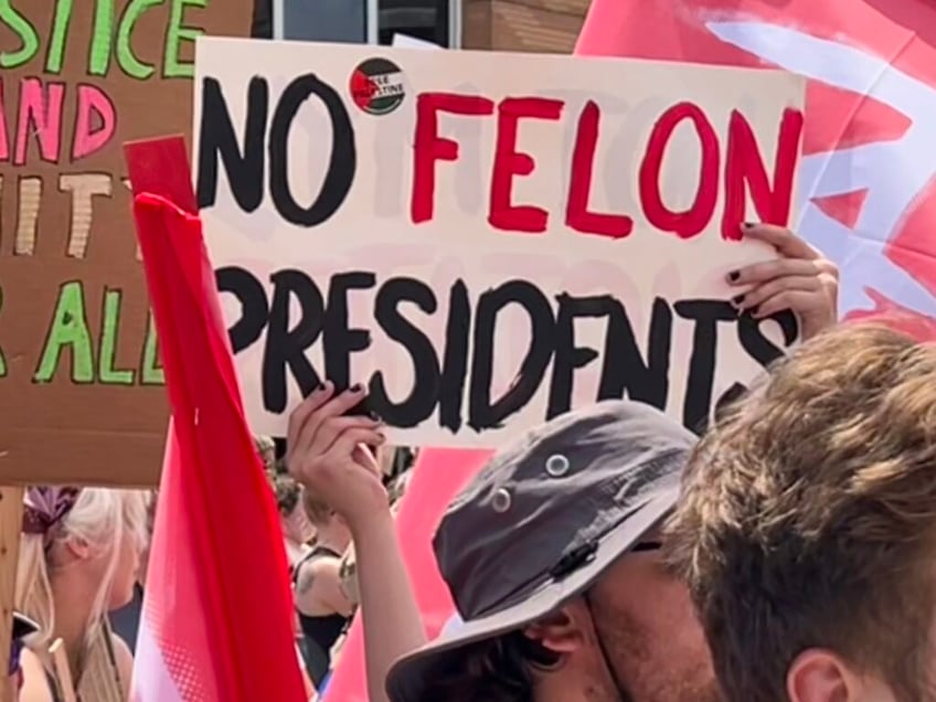 watch communists anarchists anti israel protesters lead march on the rnc