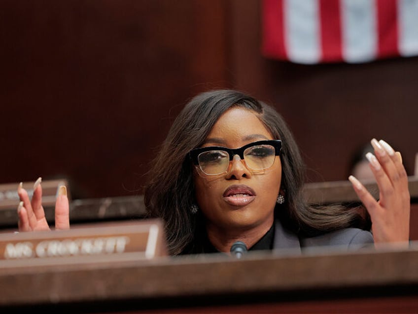 WASHINGTON, DC - FEBRUARY 26: Rep. Jasmine Crockett (D-TX) speaks during a hearing with th