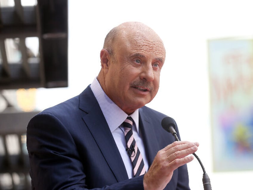 HOLLYWOOD, CALIFORNIA - FEBRUARY 21: Dr. Phil McGraw speaks onstage during the ceremony ho