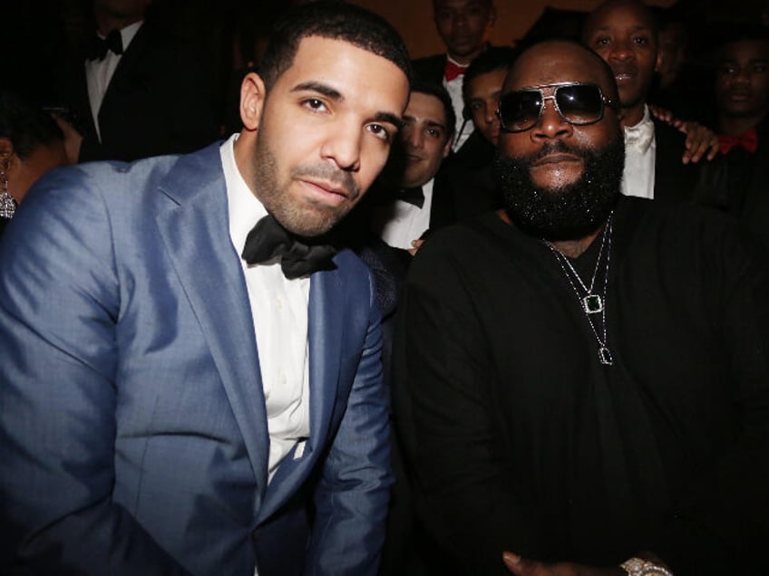 MIAMI BEACH, FL - DECEMBER 31: (L-R) Drake and Rick Ross attend Sean Diddy Combs Ciroc The