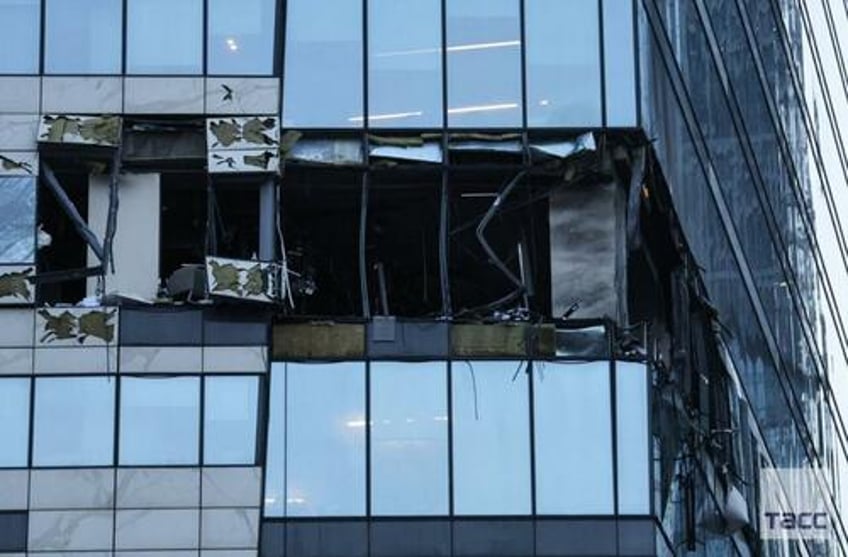 watch drones strike moscows financial district