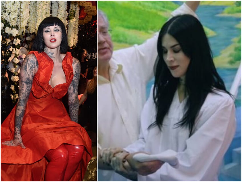 watch fashion mogul kat von d baptized into christianity after tossing witchcraft books