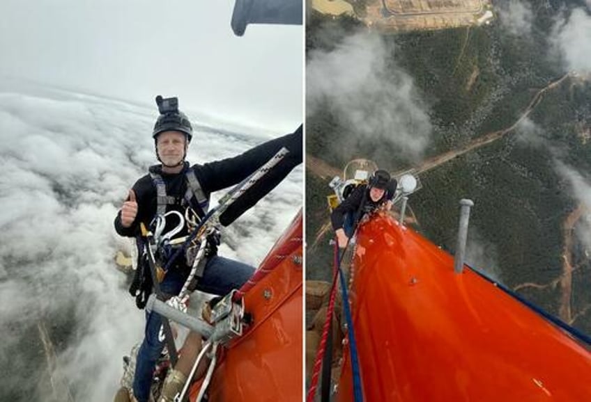 watch fcc chairman brendan carr scales 1800 foot tower