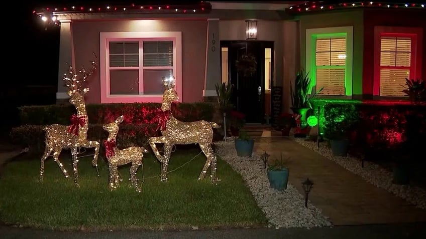 watch florida bear attacks takes off with reindeer christmas decoration