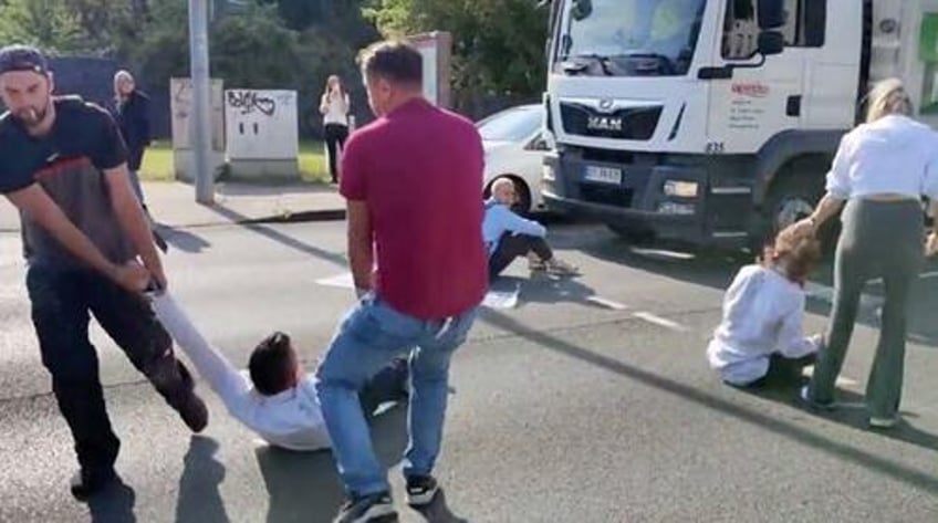 watch germans have had it with eco protesters sitting in the road