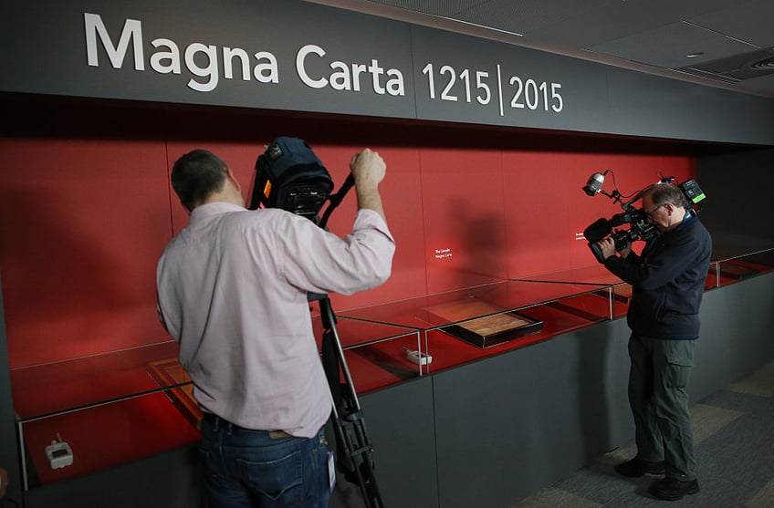 watch green extremist activists attack magna carta document in london