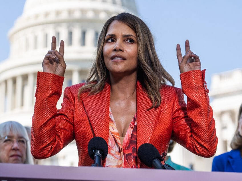 UNITED STATES - MAY 2: Halle Berry speaks during news a conference on bipartisan legislati
