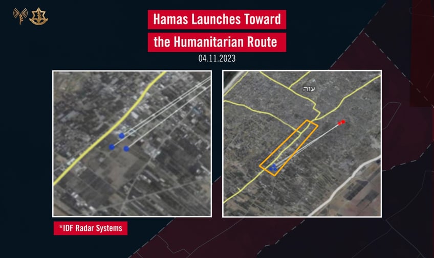 watch hamas terrorists attack evacuation corridor for palestinian civilians israel defense forces say