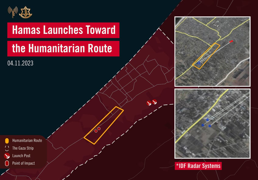 watch hamas terrorists attack evacuation corridor for palestinian civilians israel defense forces say