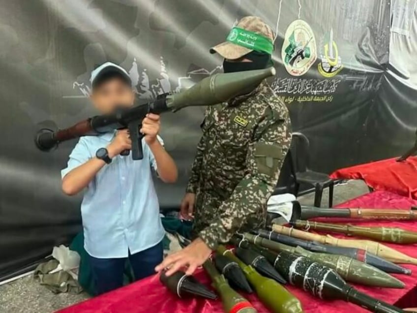 watch hamas trains palestinian children in weapons terror tunnels
