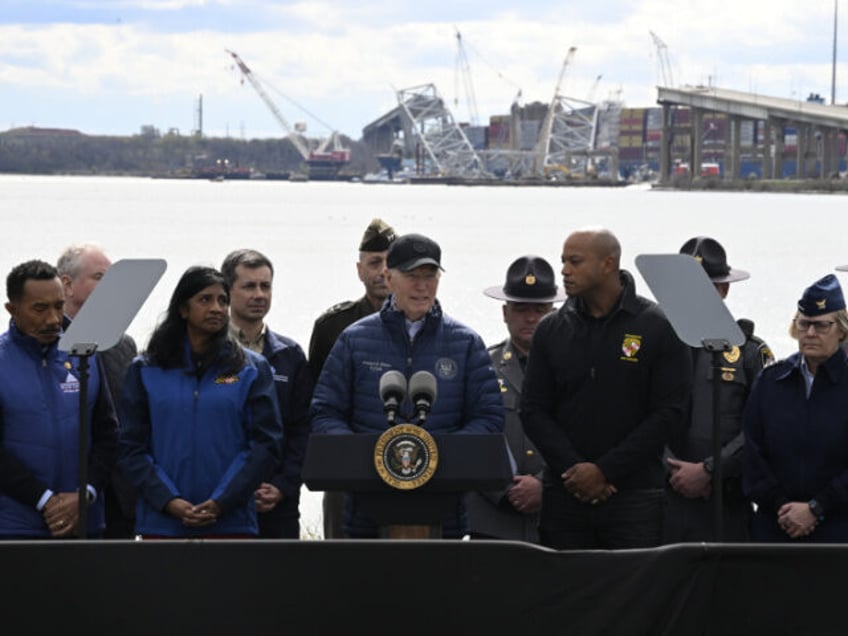 MARYLAND, UNITED STATES - APRIL 5: US President Joe Biden delivers a speech at the Marylan